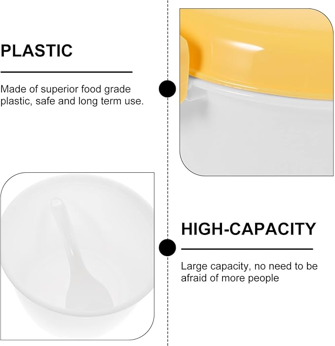 EKsma Microwave Rice Cooker for Small Multifunction Insulated Lunch Box Cookware for Microwave Oven Airtight Food Storage for Rice Veggies and Casseroles(Yellow)
