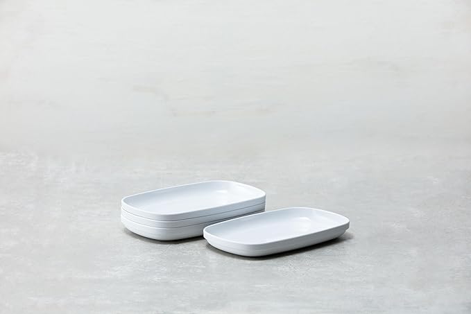 Fortessa Cooper Melamine/Outdoor 2 Piece Platter Set 2 piece Platter Set White