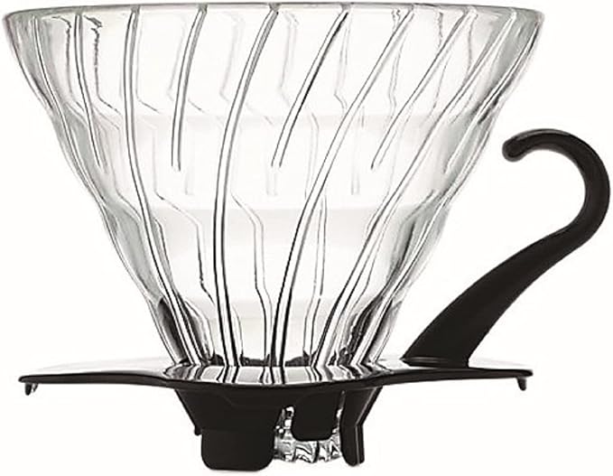 Hario V60 Glass Coffee Dripper Size 02 Black