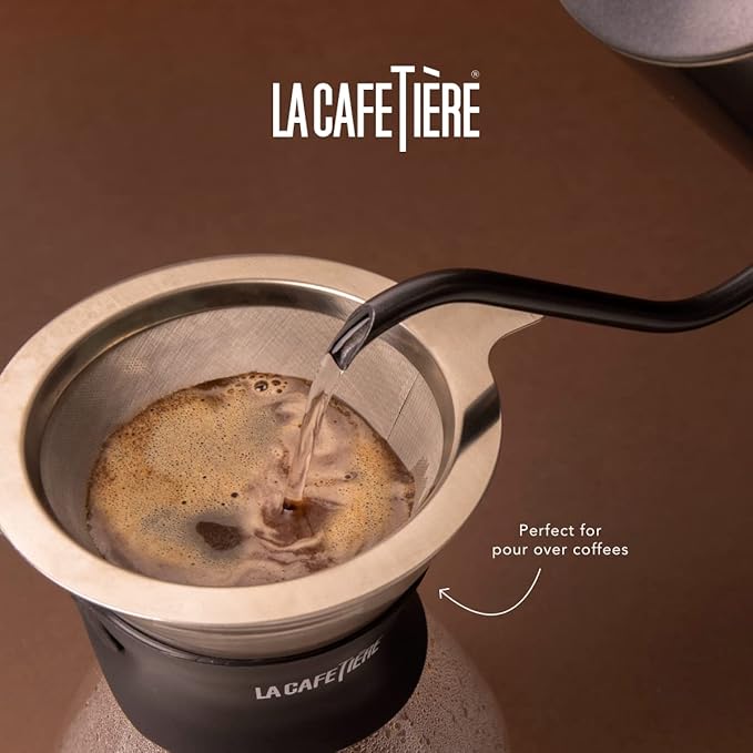 La Cafetière Gooseneck Coffee Pour Over Pot 600 ml Gift BoxedBlack