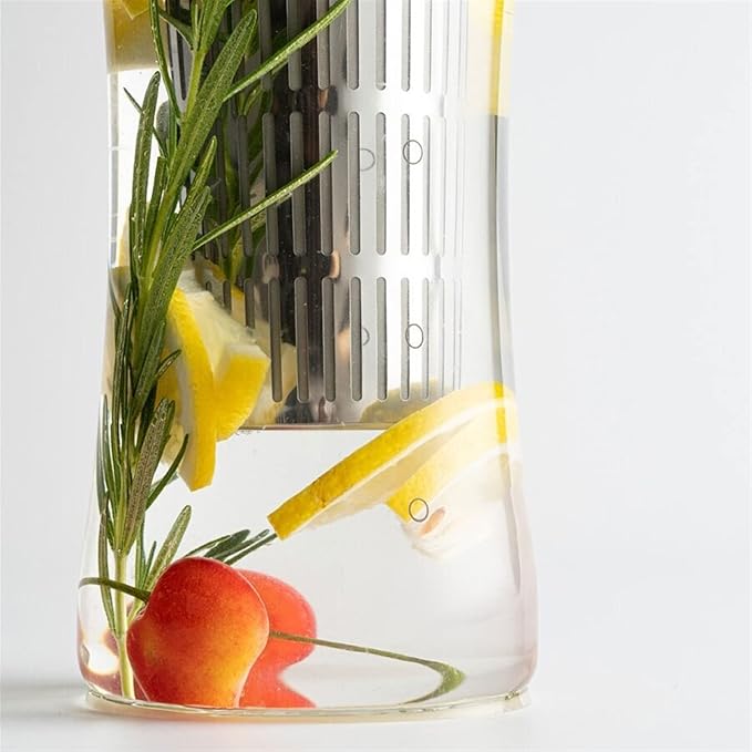 Coffee Carafe Cold Brew Pot 750ml Filter in Cold Brew Coffee Glass Coffee Maker Cold Extraction Mixing Ground Coffee with Cool Water Convenient(Yellow)