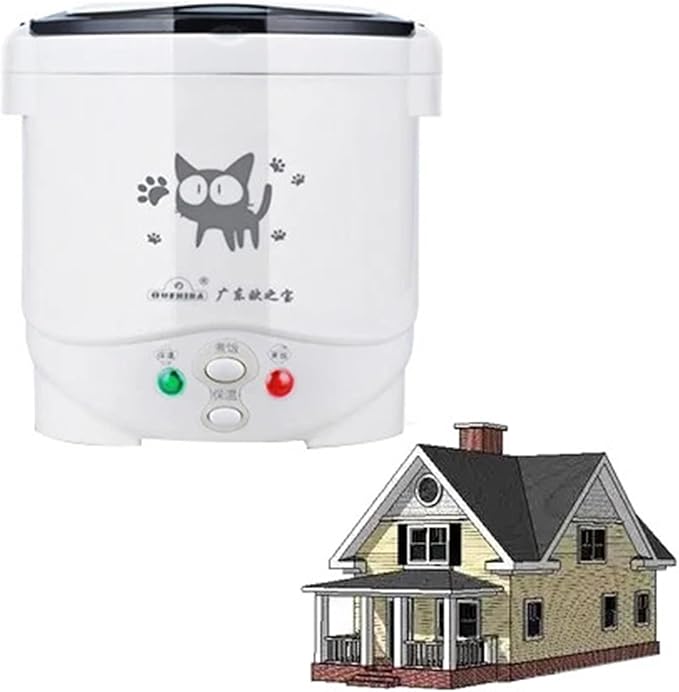 Fit for Mini Rice Cooker Portable MultiCooker Household Rice Cookers 24V 220V Pot Cooking Machine Pans Car Truck Home(220V for Home)