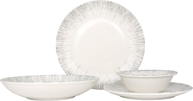 Dinnerware Set (Large) - Iris - 24 pieces - 6 Persons - Porcelain