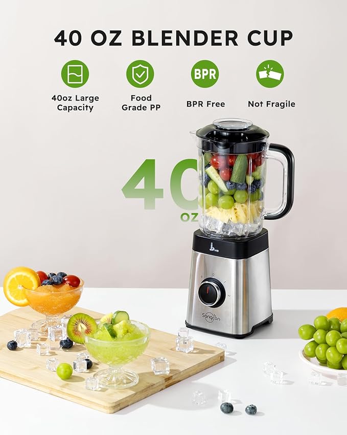 Sangcon Blenders and Food Processor Combo for Kitchen Bundle with immersion blender