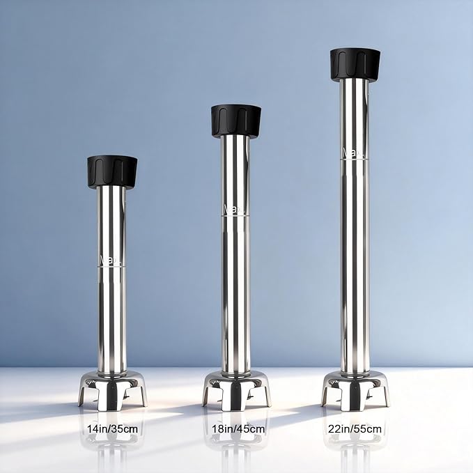 VONCI 18inch Commercial Immersion Blender Detachable Shaft 350W 500W &amp 750W Compatible Stainless Steel Removable Shaft.