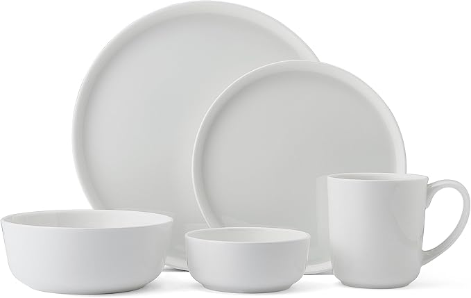 Mikasa Samantha Bone China Lightweight Chip Resistant 40 Piece Dinnerware Set Service for 8