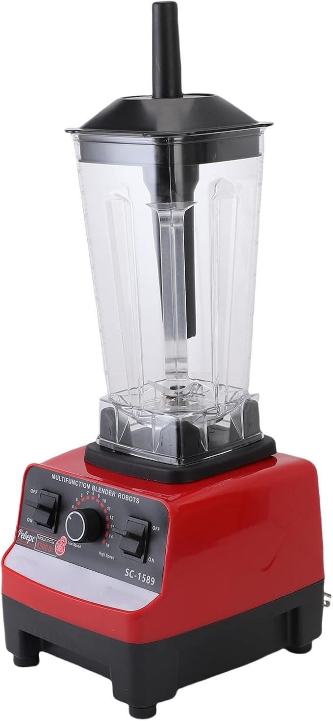 Professional Blender Multifunctional Kitchen Countertop Blender with 2 Cups for Shakes Mixing Grinding Juicing