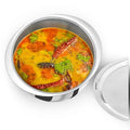 HAWKINS 4 Litre Metro Patila Triply Stainless Steel Tope with Stainless Steel Lid Induction Bhagona Tapeli Silver (SSP40S)
