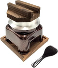 Endoshoji TKG AMZ3001 Tabletop Rice Pot Aluminum Fluorine Processed Pot Set of 1 Oxidized Copper Non-sticking Delicious and Easy to Cook Rice Width 7.7 x 7.7 x 8.5 inches (195 x 195 x 215 mm