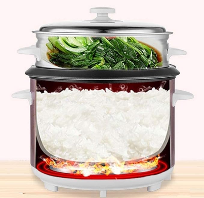 Portable rice cookerHome Keep Warm Rice Cooker5L Large Capacity Non-stick Pan Aluminum Alloy Linerone-click Cooking