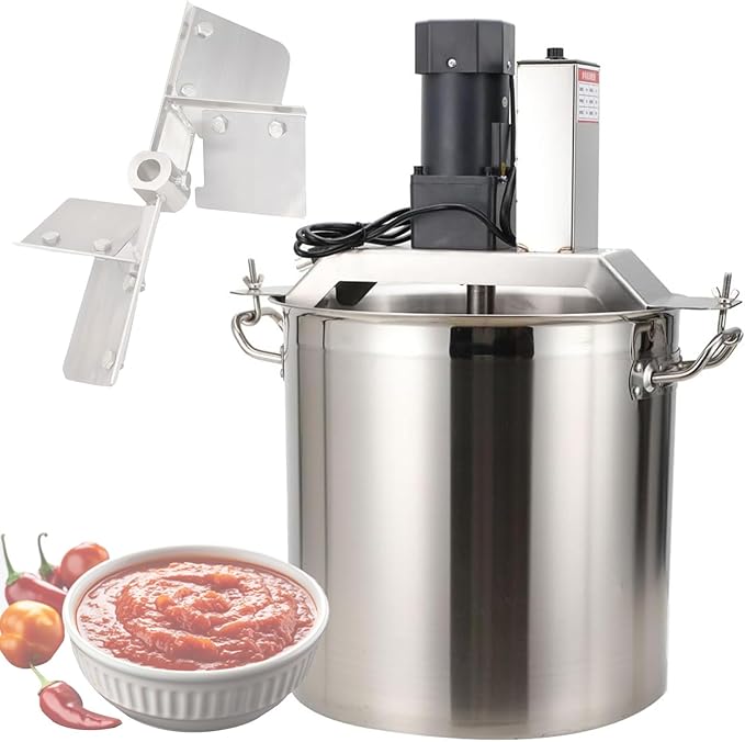 Fully Automatic Food Blender with Stainless Steel Blade Adjustable Speed for Hot Pot Soups &amp Seasonings Perfect for Efficient Meal Prep &amp Cooking