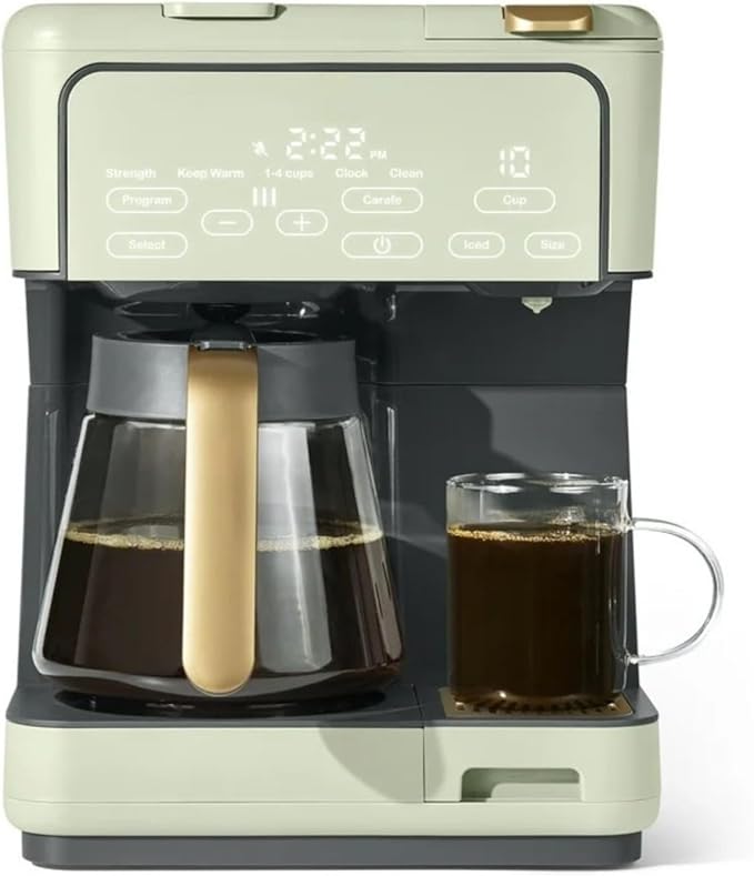 Programmable 12-Cup &amp Single-Serve Multi-Brew Coffee Maker Digital Controls Large Capacity Easy to Use