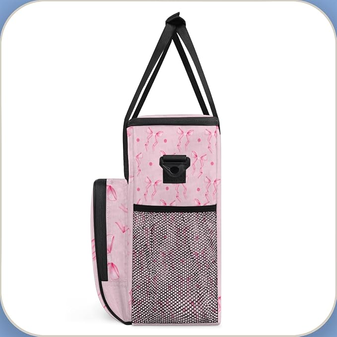 Coffee Maker Carrying Bag With Shoulder Strap Single Coffee Machine Bag Travel Storage Bag for Men Women Bow