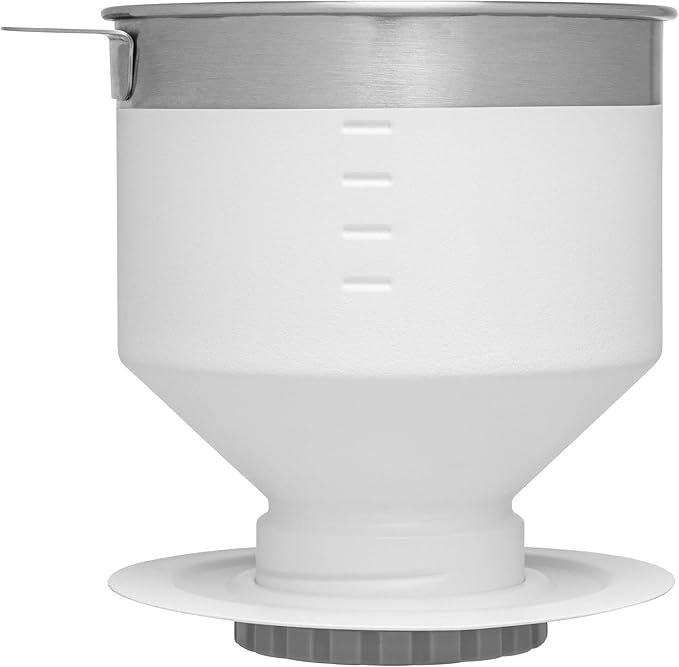 STANLEY Perfect Brew Pour Over | Manual Single Cup Coffee Maker | Drip Coffee Maker with Reusable Filter | Easy Clean Stainless Steel | BPA-Free | Polar