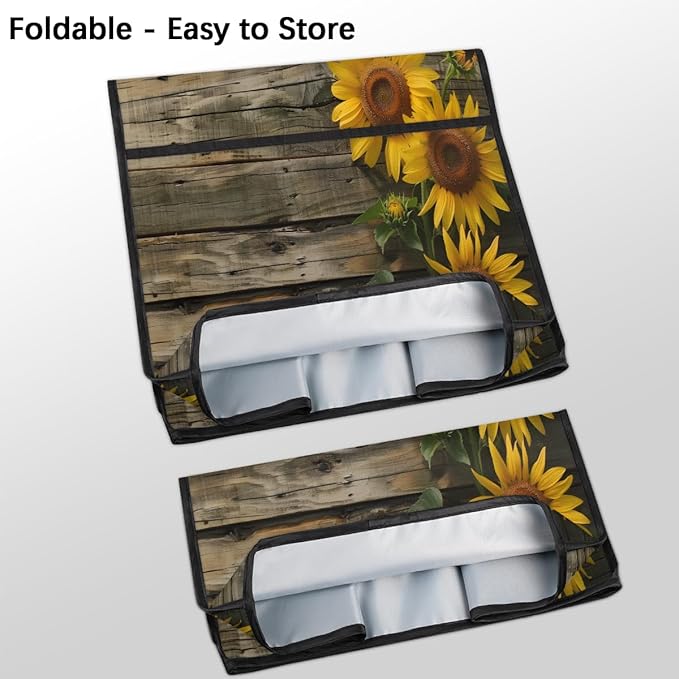 cfpolar Kitchen Aid Mixer Cover Compatible with 6-8 Quarts Board Yellow Sunflower Stand Mixer Cover Kitchen Aid Mixers Accessories Appliance Organizer Bag Dust Covers with Zipper Pocket