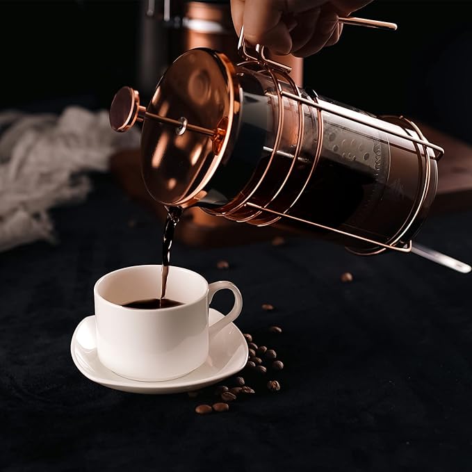 French Coffee Press Small Maker Manual Set Cafetera Tea Steel Filter Stainless Steel 34 Ounce/1 Liter 9917-C001-04