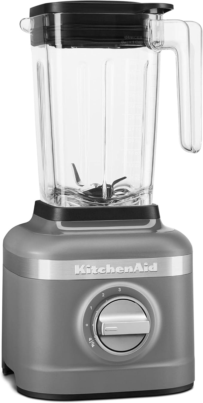 KitchenAid K150 3 Speed Ice Crushing Blender with 2 Personal Blender Jars - KSB1332Y &amp KFC3516CU 3.5 Cup Food Chopper Contour Silver