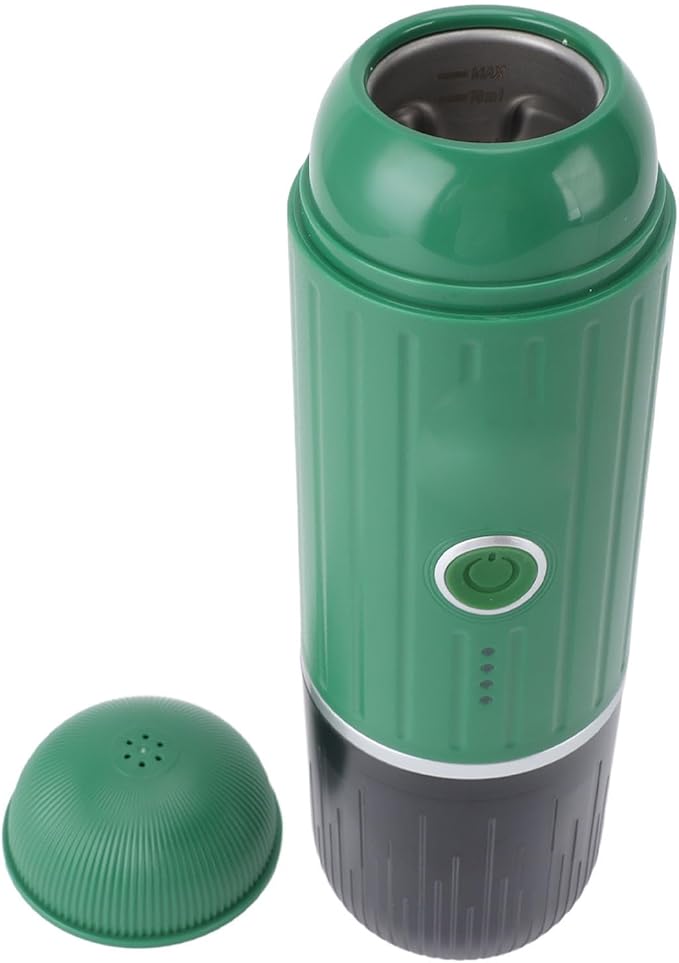 Haofy Portable Coffee Maker 19 Bar Pressure High Oil Extraction Mini Coffee Machine for Home Travel Office (Green)