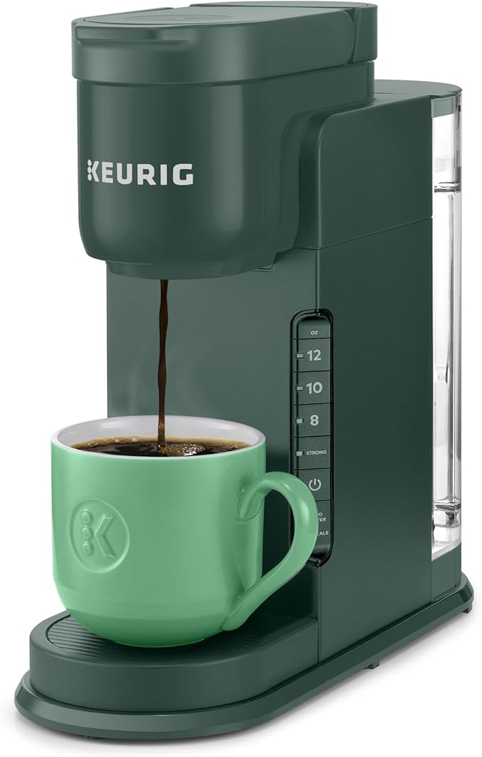 Keurig K-Express Single Serve K-Cup Pod Coffee Maker 3 Brew Sizes Strong Button Feature 42oz Removable Reservoir Evergreen