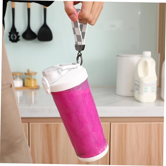GLEAVI Portable Cordless Juicer Mixer for Fresh Juice Rechargeable Blender with Transparent Cup for Travel Sports and Home Use