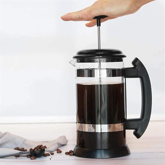 Press Coffee Maker Maximum Flavor Coffee Brewer with Superior Filtration 2 Cup Capacity Black