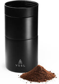 VSSL - Nest Pour Over Coffee Set | Coffee Maker for Camping | All-In-One Travel Pour Over | Transportable Dripper 10oz Stainless Steel Travel Mug | Compact Storage &amp Adventure Ready | Black