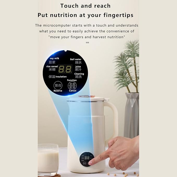 QHBDJX Mini Multi-Functional Wall Breaking Machine 110V/220V Household Soy Milk Machine Fully Automatic Food Supplement Machine
