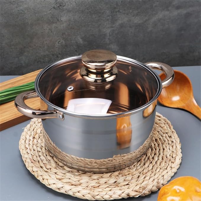 Cookware Stainless Steel 12 Piece Pot Set Milk Pan Frying Pan Double Bottom Soup Pot Set Pot