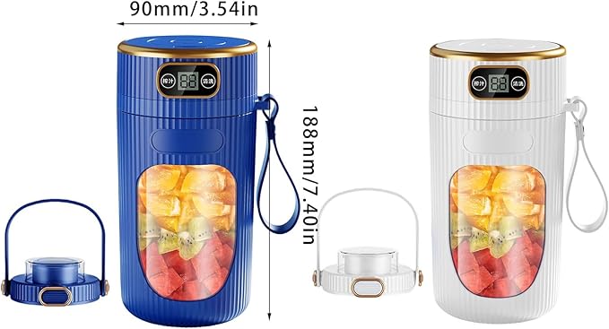 Efficient Portable Juicer Cup with 2600mAh Battery LED Digital Display Juices Maker for Students and Busy Professionals Portable Blender