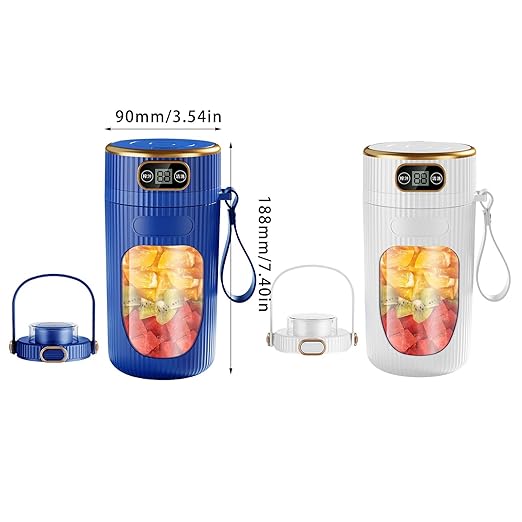 Portable Juicer Cup Real Battery - Easy Cleaning Ideal Health Enthusiasts Fitness Lovers(03Single Machine)