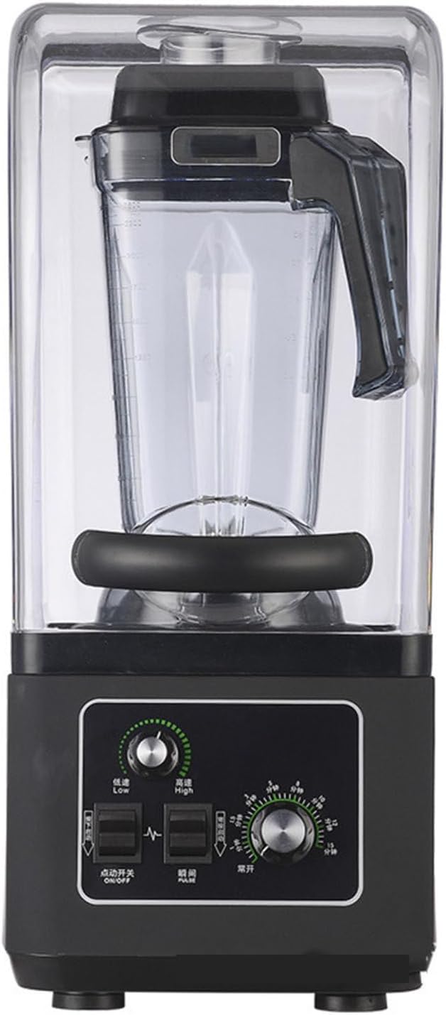 Smoothie Maker Blender with Soundproof Cover Silent 1800W 2.5/4.5L Multifunctional Soy Milk BlenderBlack-4.5L
