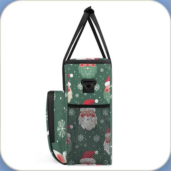 Magical Santa Claus Coffee Maker Carrying Bag Portable Travel Storage Tote Bag Compatible with K-Mini or K-Mini Plus Single Serve Coffee Brewer Carrying Case with Multiple Pockets &amp Shoulder Str