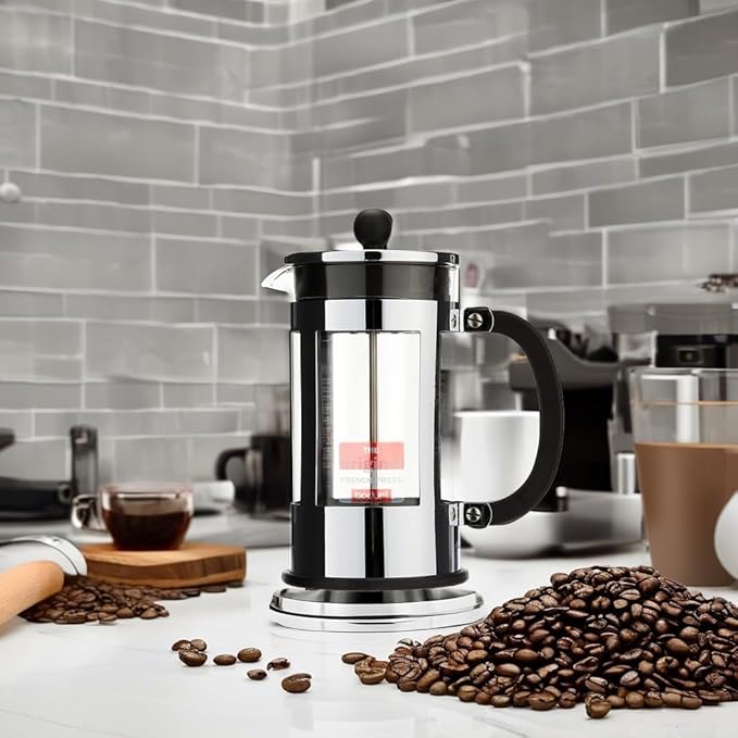 BODUM Kenya 8 Cup French Press Coffee Maker Chrome 1.0 l 34 oz