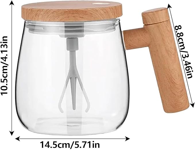 Automatic Stirring Cup Electric Stirring Cup | 400ml High Speed Hot Chocolate Coffee Shaker | Automatic Electric Blender for Tea Coffee Hot Chocolate and Milk