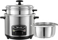 Rice Cooker - Rice Cooker With Steamer (2-6L) Portable Rice Cooker 201 Stainless Steel Inner Pot Intelligent Insulation Make Rice &amp Steam Healthy Food &amp Vegetables for 1-11 People ( Size