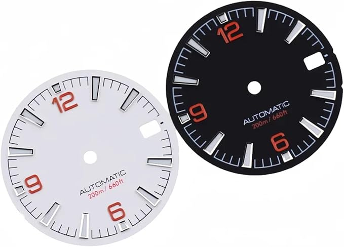 Quality Sea 600m Style Watch Dial with C3 for Bgw9 Green Blue Luminous for Nh35 Nh36 Mechanical Movement for Skx007 Case 28.5mm Dial(4)