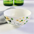 Dinnerware SetCeramic Tableware Set Bone China Dish Plate Set Gift Bowl 4.5 Inch Gold Bell Bowl Plates