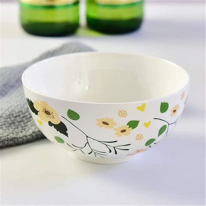 Dinnerware SetCeramic Tableware Set Bone China Dish Plate Set Gift Bowl 4.5 Inch Gold Bell Bowl Plates