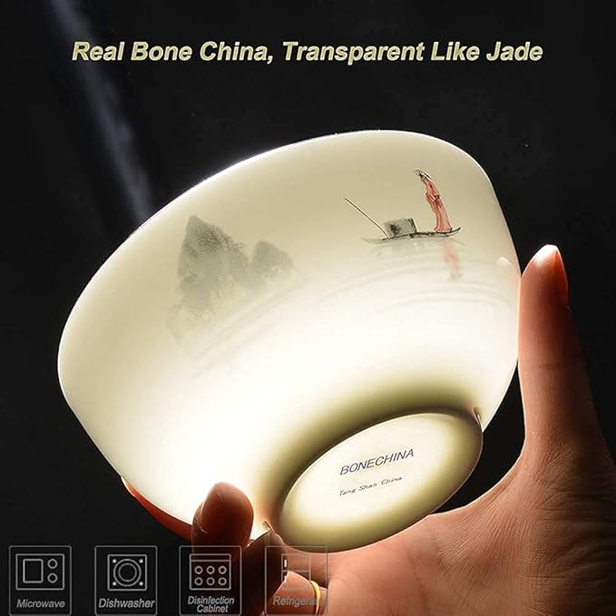 Elegant Dinnerware Set Dinner Plates Bowls Set Porcelain Dishes Dinner Sets Chinese Style Dinner Plates And Bowls In Glazed Microwave Dishware Safe Service For 6/8/10/135Pcs