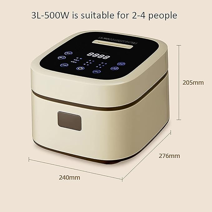 Small Rice Cooker 3L– Electric Rice Steamer With Keep Warm Function Removable Non Stick Rice Pot