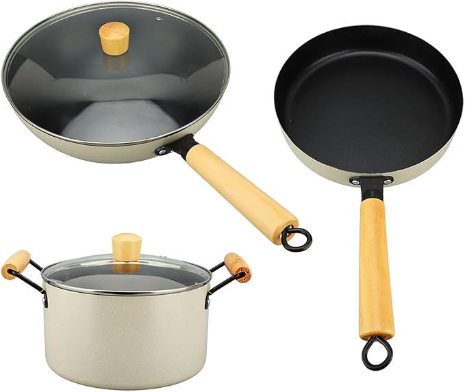 White Maifan Stone Cookware Set High Temperature for Various Cooking Suitable for 1-10 People Gas Stove Electric Stove