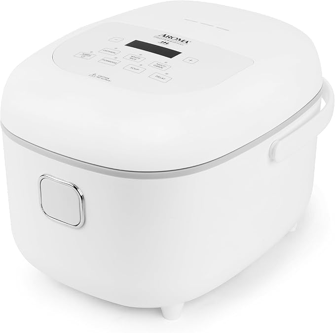 Aroma Housewares Professional 8-Cups (Cooked) / 2Qt. 360° Induction Rice Cooker &amp Multicooker (ARC-7604) White
