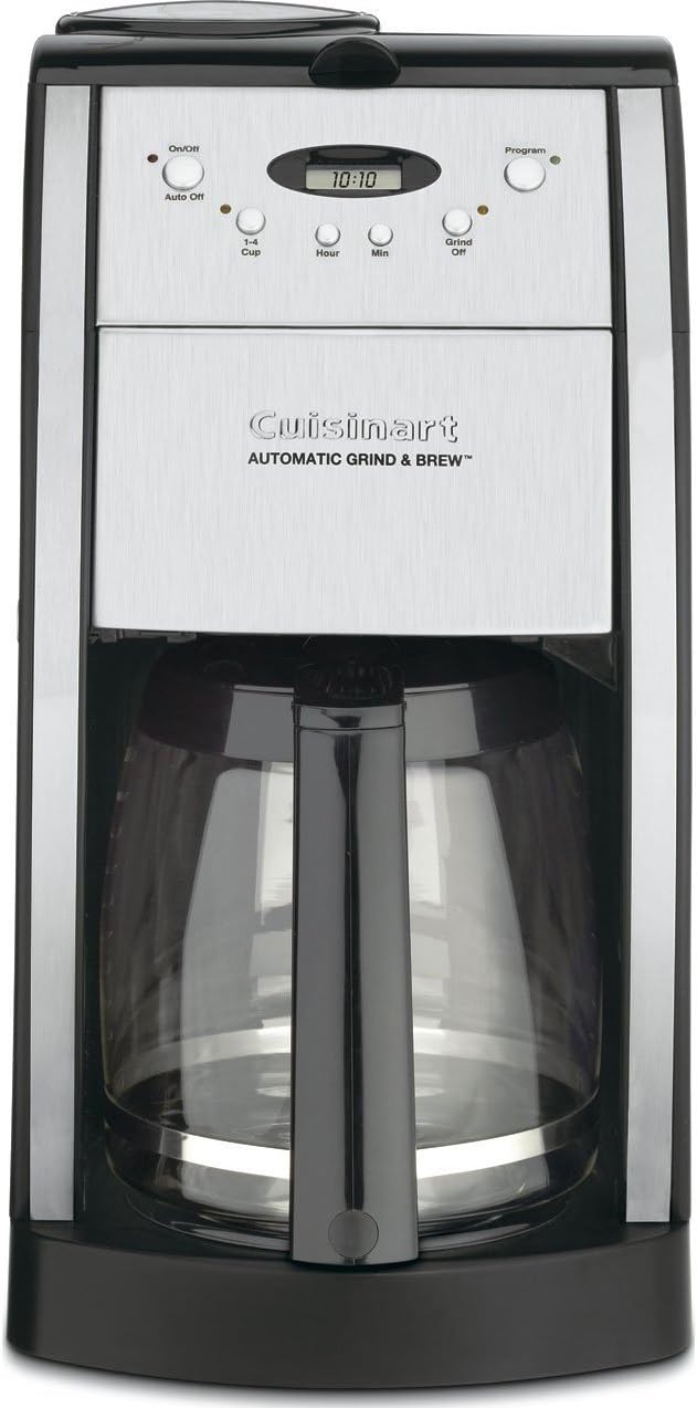 Cuisinart DGB-550BKP1 Automatic Coffeemaker Grind &amp Brew 12-Cup Glass Black
