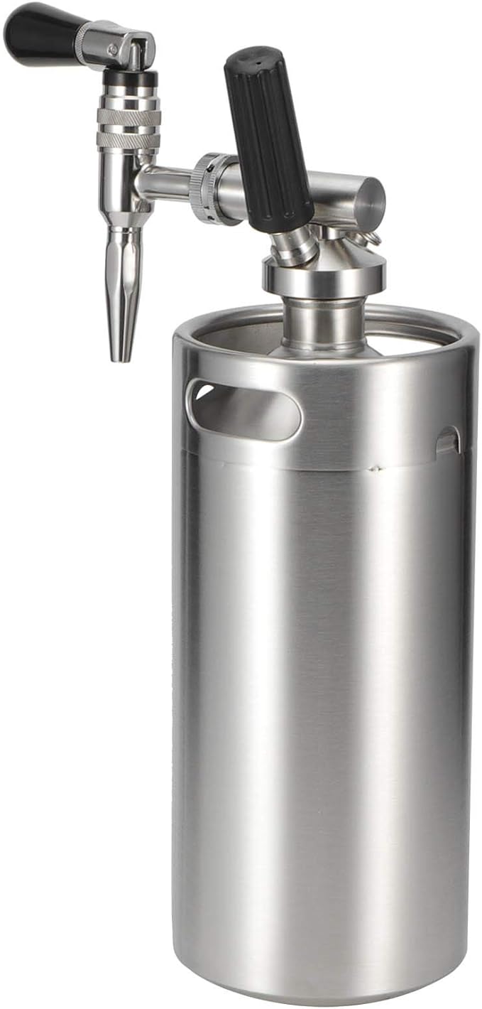 aqxreight Cold Brew Coffee Maker Stainless Steel Keg Nitrogen Coffee Machine Dispenser System at Home (3.6L)