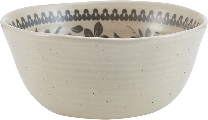 Pfaltzgraff Hayden Floral 12 Piece Dinnerware Set Service for 4 Grey