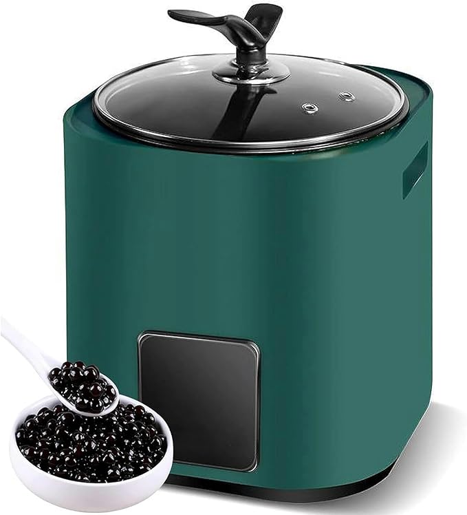 9L Milk Tea Pearl Maker 1300W Tapioca Boba Pearl Rice Pot Cooker Green Automatic Pearl Pot Milk Tea Boba Pot Cooker for Boba Tea &amp Bubble Tea &amp Milk Tea