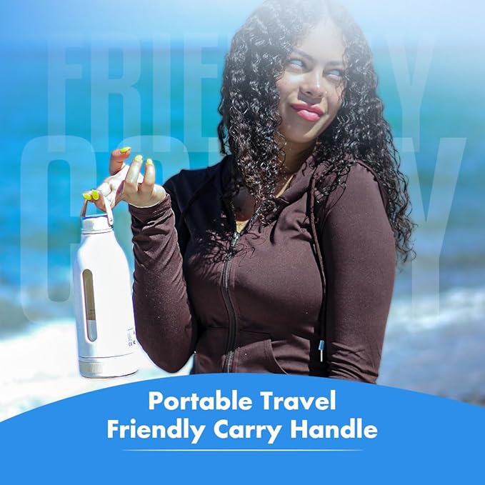 HydraBlend Portable Travel Blender for Smoothies and Shakes 14oz Personal Blender with 4 Stainless Steel Blades BPA-Free USB-C Rechargeable Leakproof-Lid