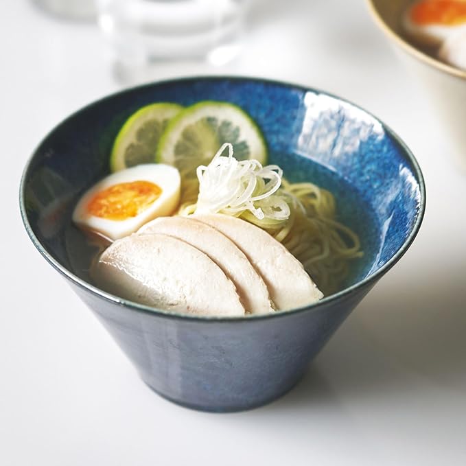 Aito Aito Seisakusho Natural Color Dinnerware Set Dishwasher-Safe Microwave Safe Ramen Donburi Large Diameter Approximately 6.7 x Depth 3.7 inches (17 x 9.4 cm) Mino Ware Stylish Bowl Plate