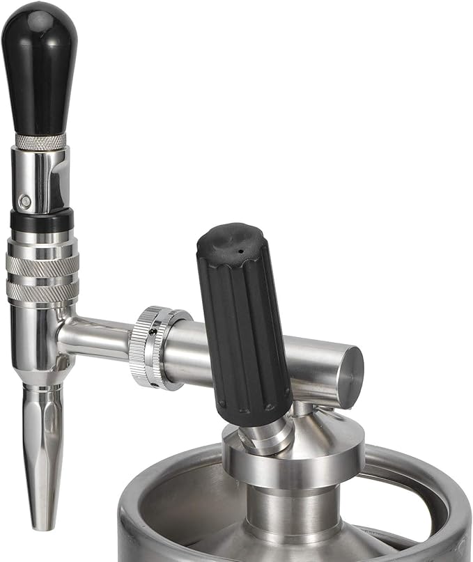 aqxreight Cold Brew Coffee Maker Stainless Steel Keg Nitrogen Coffee Machine Dispenser System at Home (2L)