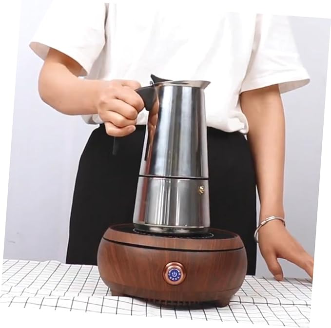 Style Coffee Pot Rapid Stovetop Brewer Stainless Steel Pressure Controlled Make Cappuccino Latte for Home Office